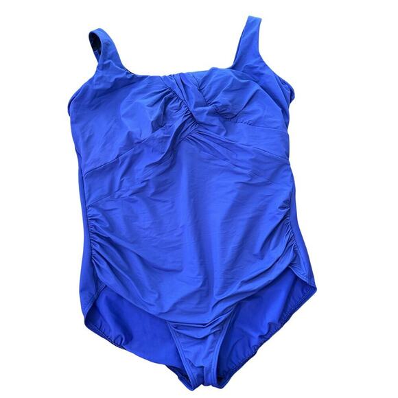 Lands End Women’s Cup Slender Carmella Tummy Control One Piece Swimsuit Size 18W - Picture 3 of 8